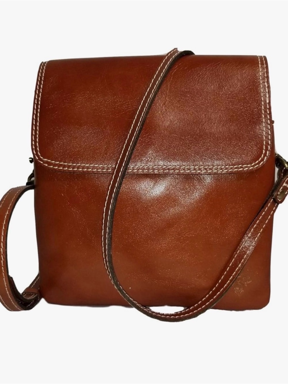 Patricia Nash Chestnut Leather Crossbody Bag - Picture 2 of 5